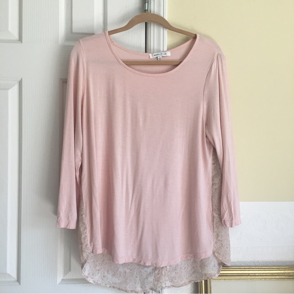 Pretty Pinky Peach Top Size Large - Picture 1 of 7